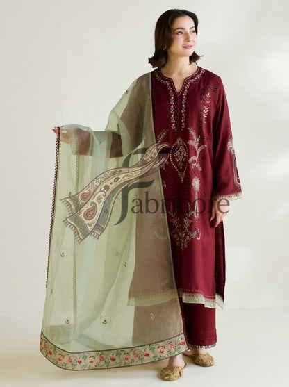 Premium Emb Dhanak 3pc