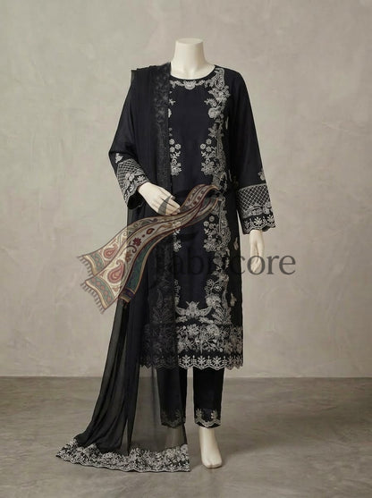 Premium Emb Dhanak 3pc